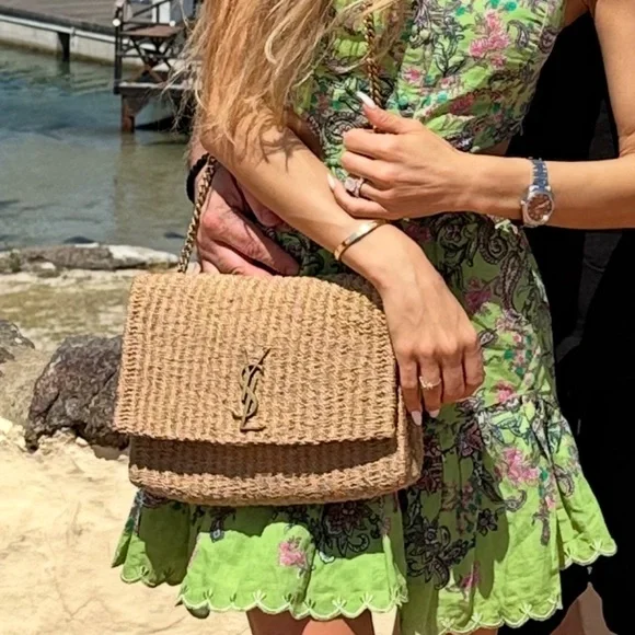 YSL Saint Laurent Raffia Bag - Picture 2 of 9